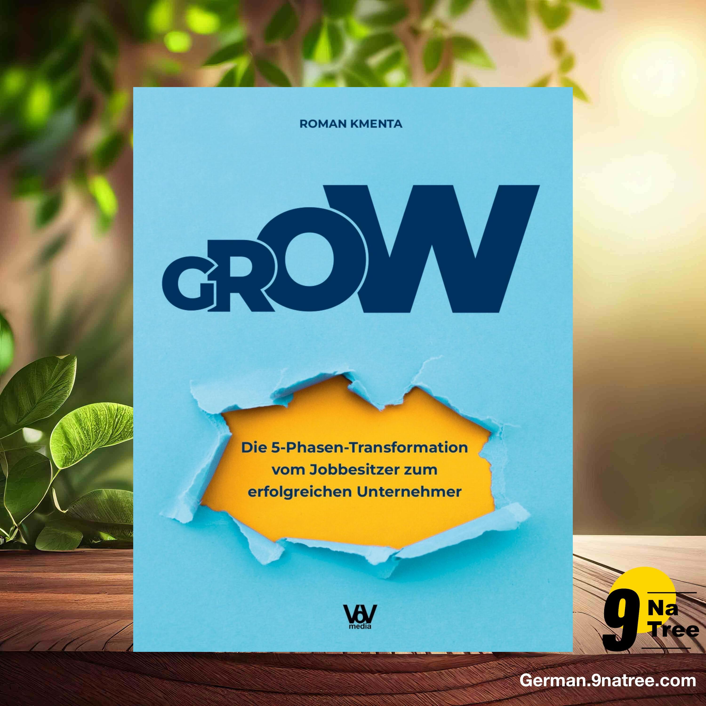 [Rezensiert] GROW - Die 5 Phasen Transformation vom Jobbesitzer zum erfolgreichen Unternehmer (Roman Kmenta) Zusammengefasst.